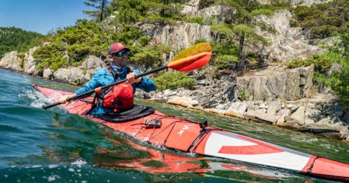 ken whiting kayaking in bon echo provincial park ontario canada aqua bound whiskey paddle nrs pfd trak 2.0 kayak paddling tips and gear reviews paddletv paddle tales