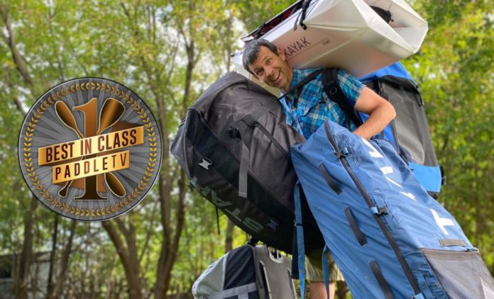 ken whiting holding all of his portable kayak best in glass kayaks and paddle boards 2021 paddletv kayaking and paddling