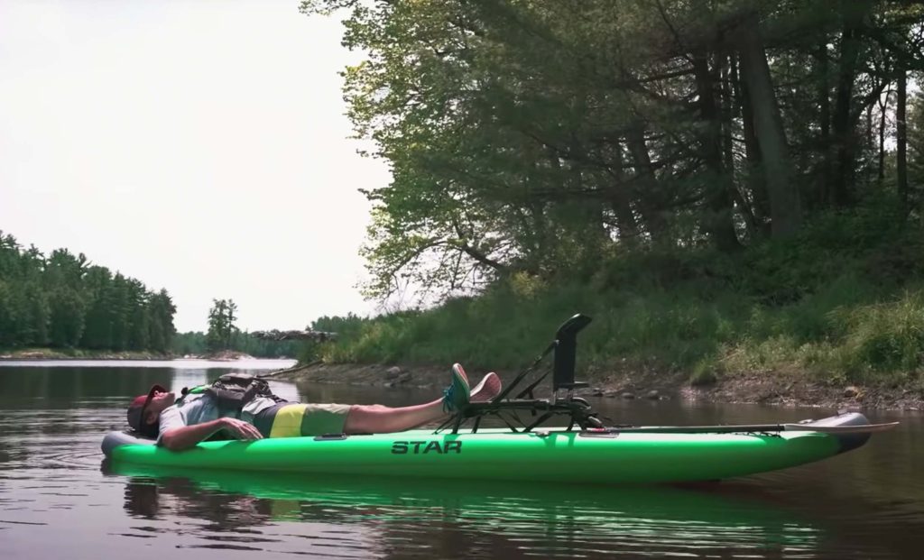 Star inflatable sit on top kayak