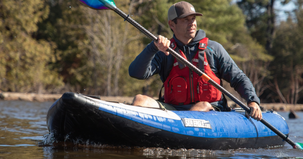a fishing kayak can be an inflatable kayak if you lack the storage space