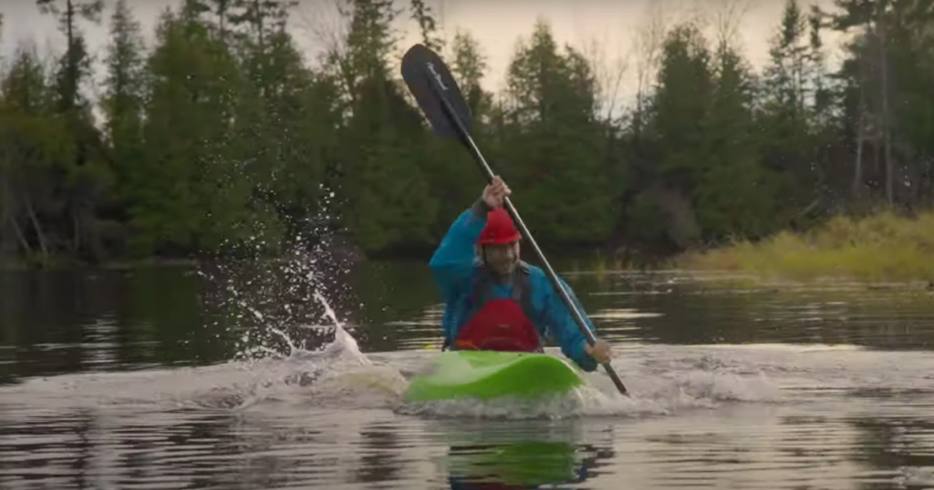 ken whiting paddling in the jackson kayak antix