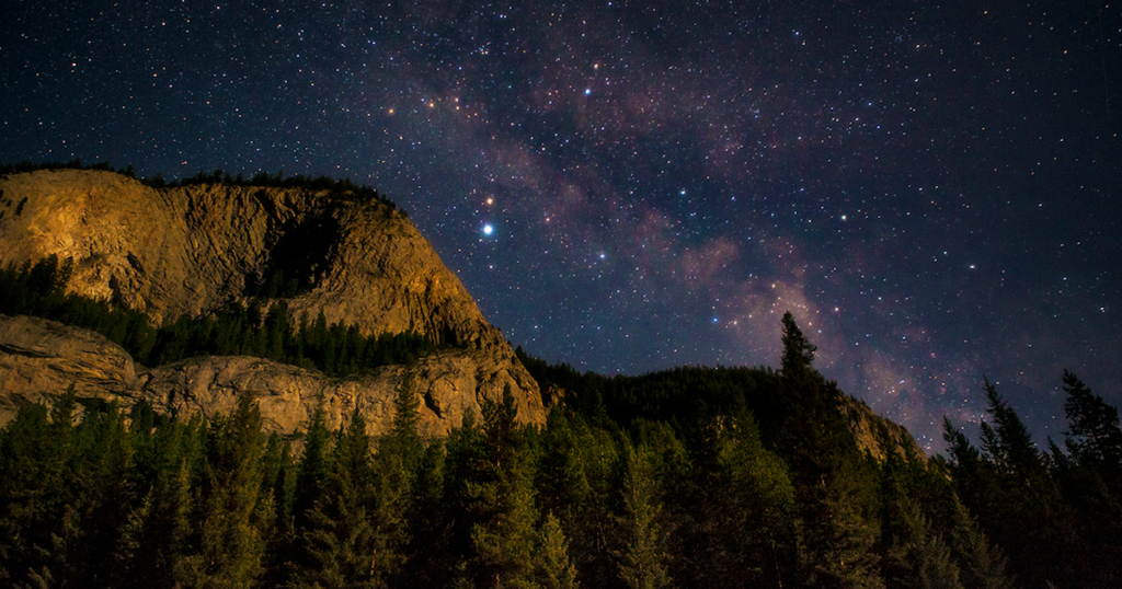 Epic Expedition Packrafting the South Fork of the Flathead night sky stars galaxy in montana