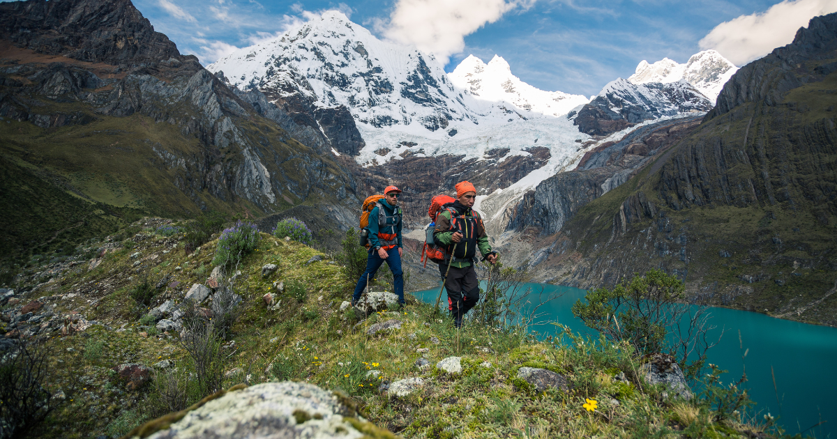 backpacking and hiking ancash mountains in peru