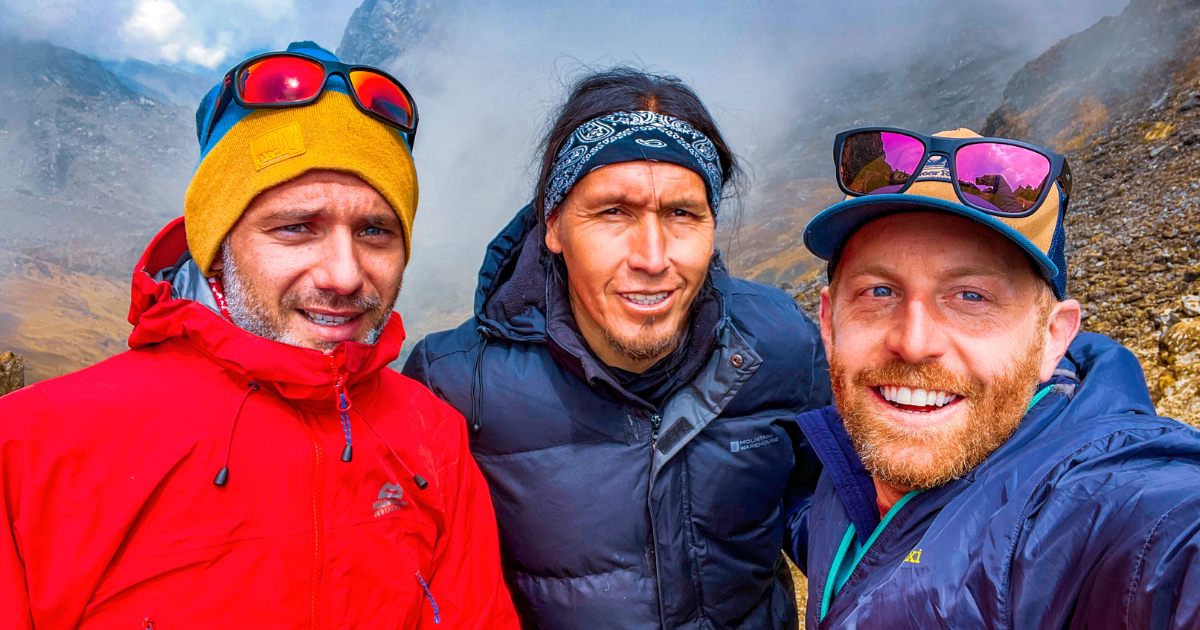 eric hanson with tour guides in cusco peru