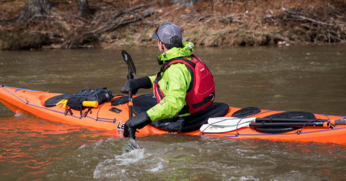 6 gear ideas featured image ken whiting paddling in north carolina in a p and h leo kayak