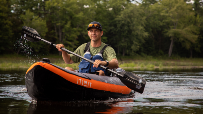 Decathlon Itiwit Inflatable Kayak Review featured image ken whiting kayaking paddletv