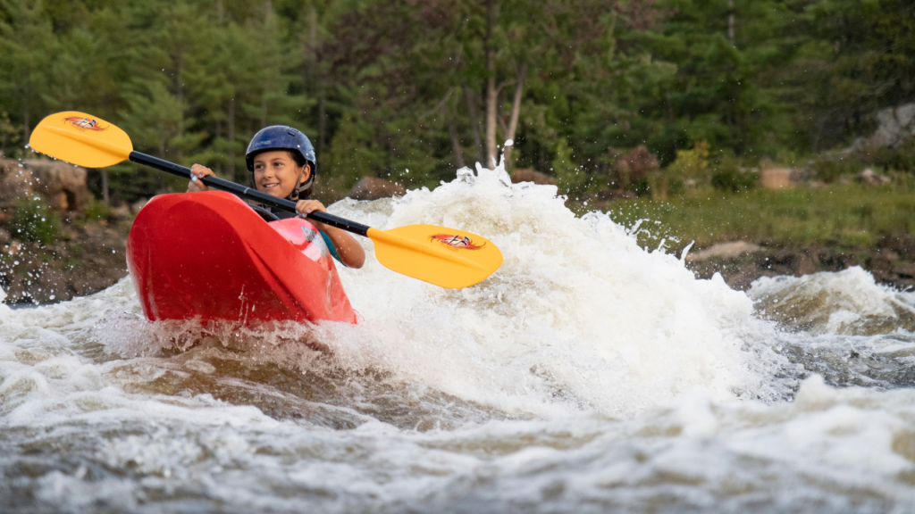 learning whitewater kayaking