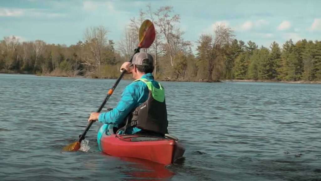 learn to kayak with the release phase of the paddle stroke