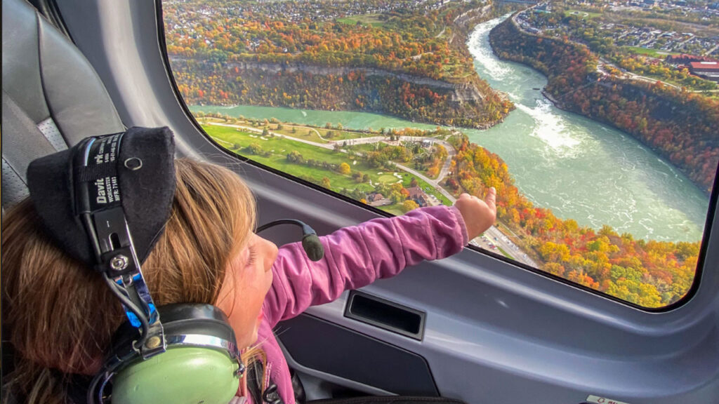 Helicopter rides over Niagara Falls
