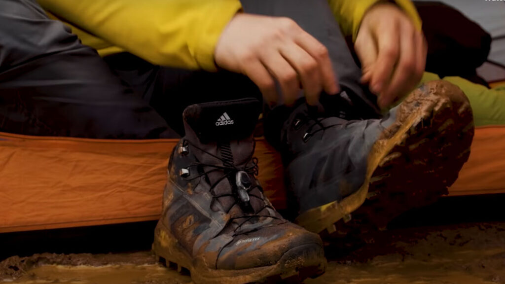 backpacking in the rain tip: keeping mud out of your tent