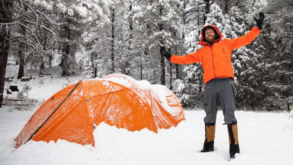 Snowstorm camping with the best winter tents