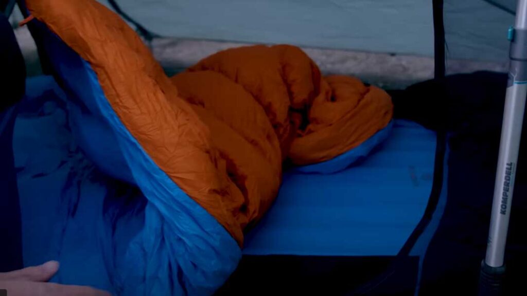 winter camping tip: Sleeping bag and liners can add up to warmth