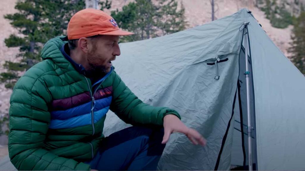 Winter camping tip: Smaller tents keeping the air warm