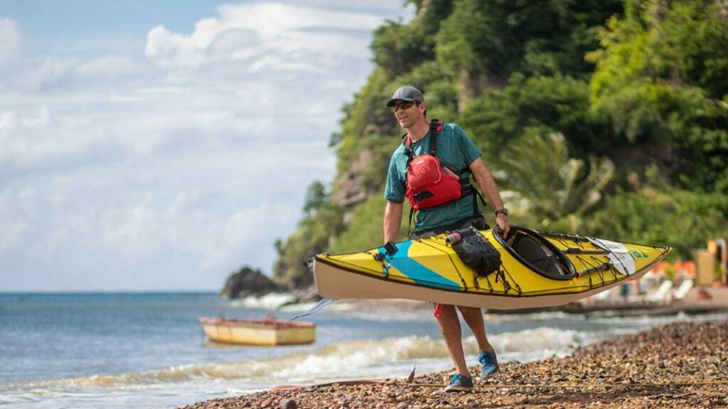 Caribbean Sea Kayaking in Dominica Kayak rentals in Dominica are found at the Soufriere Outdoor Center