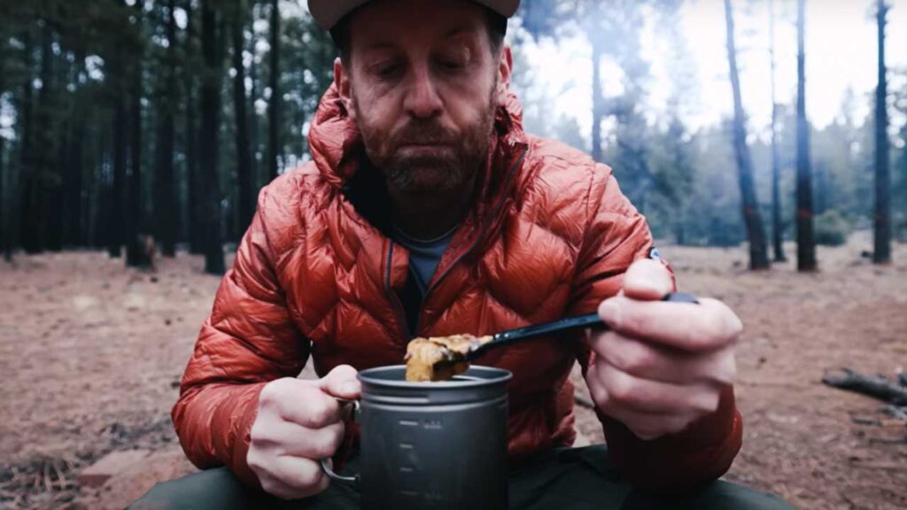 cold weather sleeping bags and spicy backpacking meals makes winter camping fun. So good, just wish there was more!