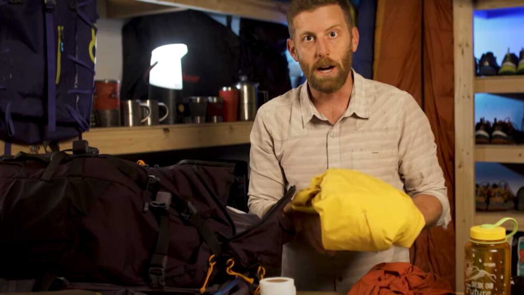 Backpacking packing list tip: rain gear should go in last 