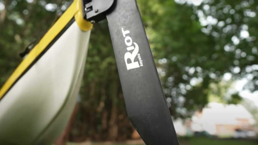 Kayak Rudder uses foot pegs to steer a kayak