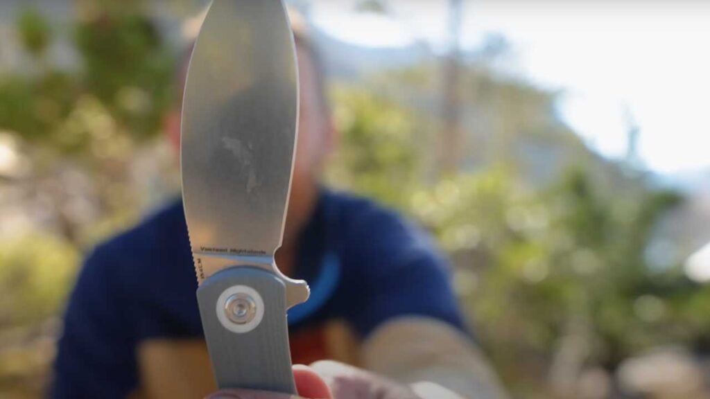 backpacking tool: Vosteed Nightshade knife does it all
