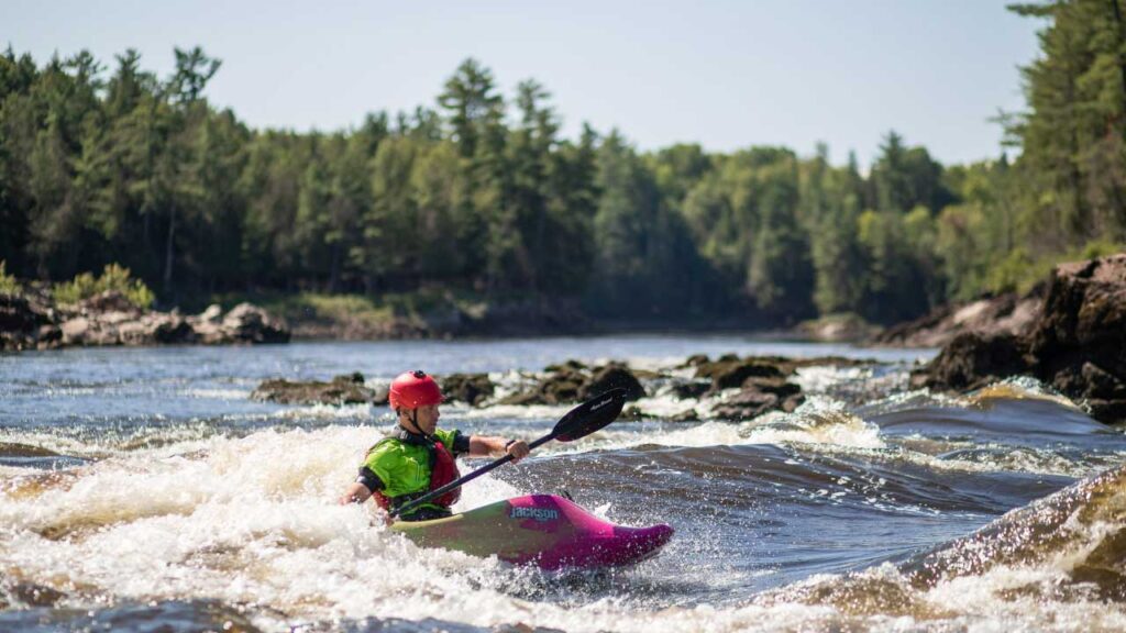 Whitewater kayaks are made for rapids, but slower on long flat stretches. These are the best kayaks for kayaking whitewater rivers.