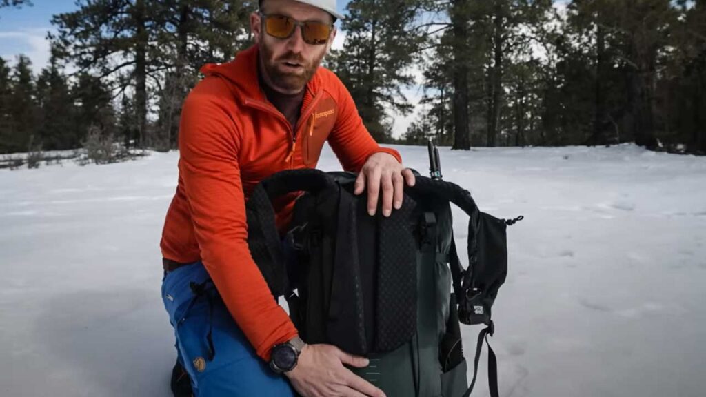 The Mystery Ranch Bridger 45 has a full frame, something unique for a backpack this size