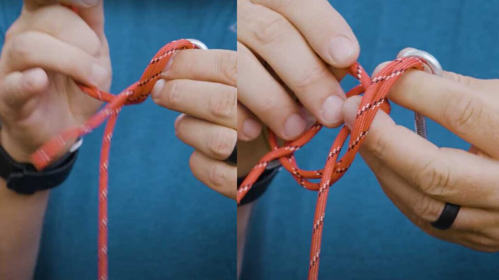 Palomar Knot:  4 - Tie an overhand knot