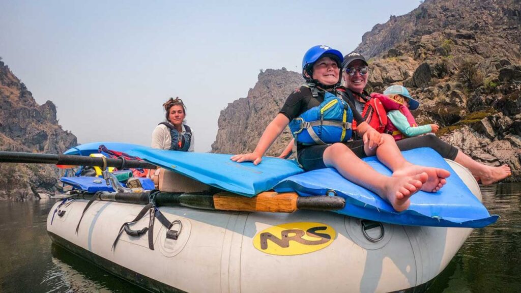 Best family adventure: the whole family can fit on a raft keeping everyone together for some fun!