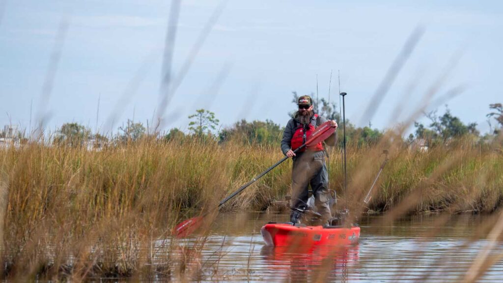 Sight fishing benefits from an anchor system, especially if its windy.  I use the PowerPole Micro Anchor.