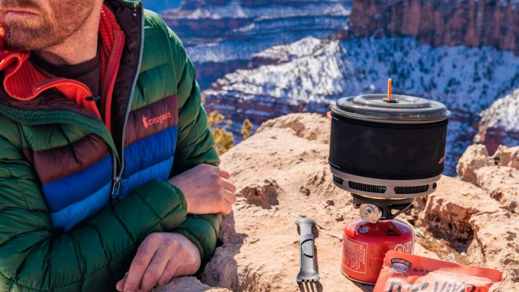 I chose the Jetboil systems to help me keep weight down and efficiency up for food and water prep
