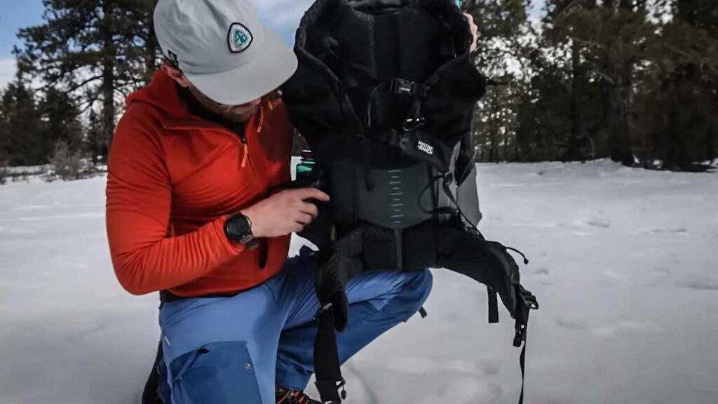 MR Bridger 45 backpack review by Eric Hanson: The articulating hip belt comes complete with storage as a standard!