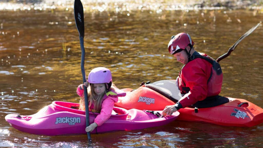 Nick has been instructing for years and patience is built in that has trained him perfectly with kayaking with kids!