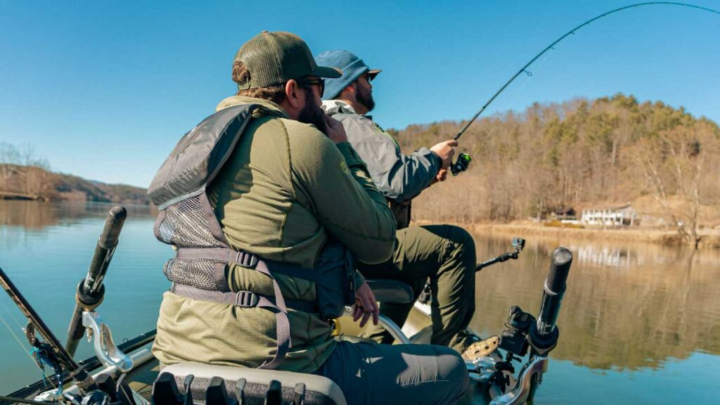 This raft is a natural for both flyfishing and conventional fishing