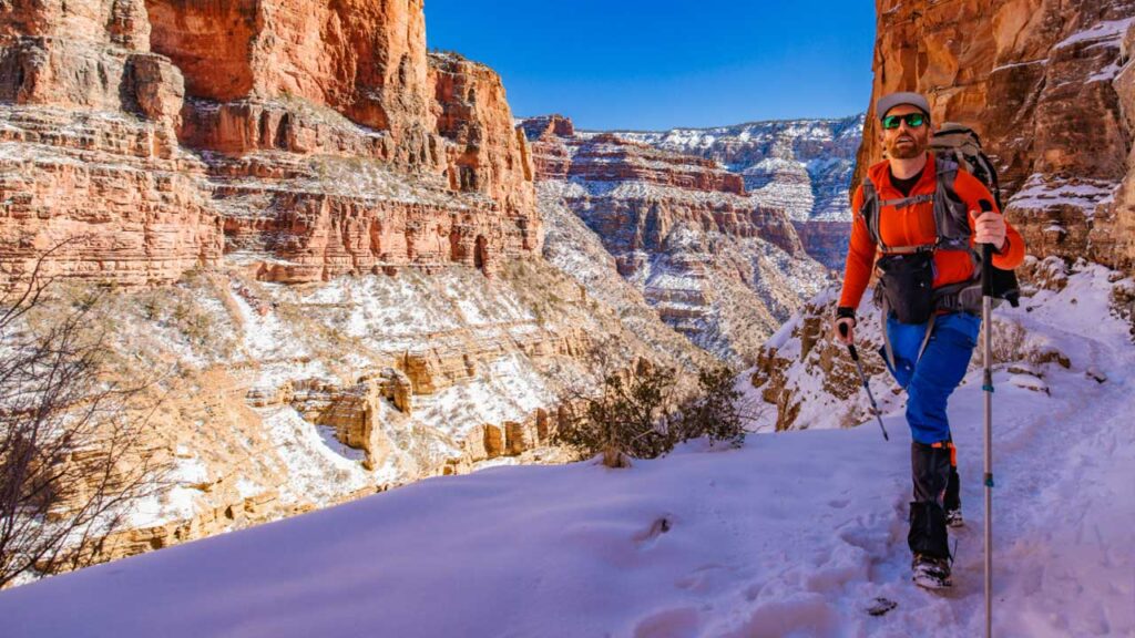 The Grand Canyon had a ton of snow to deal with.  My Hiking Boots and Shoes had to handle the flexibility needed as well as the cold.