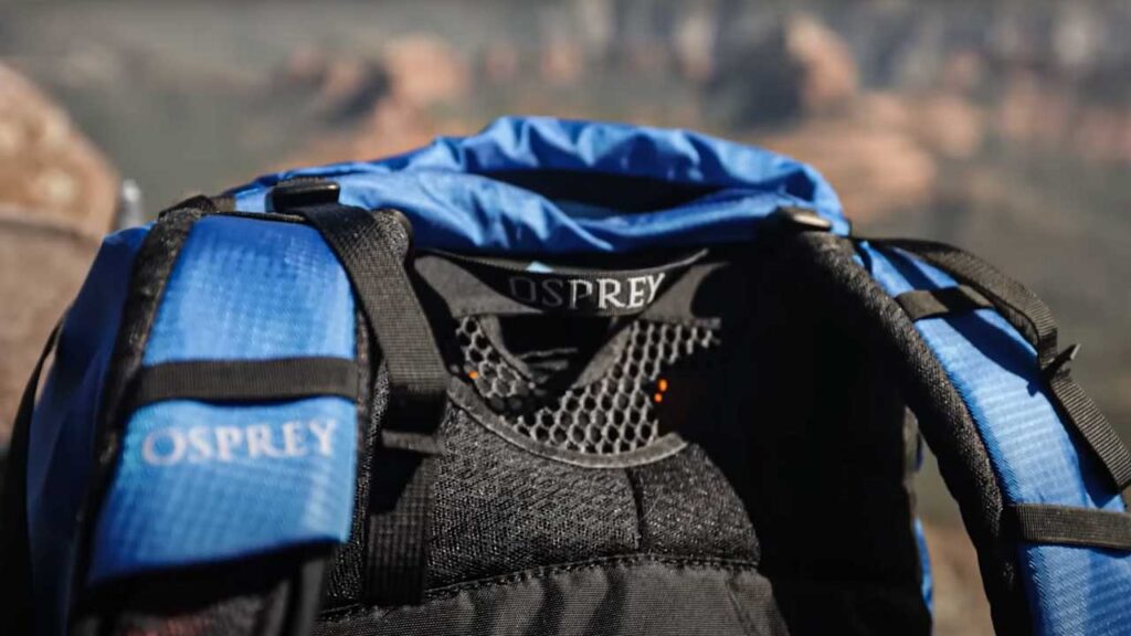 Osprey Exos 48 Shoulder straps fit nice and are simply built.
