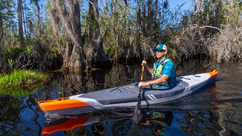 The Decathlon Itiwit X500 was awesome out here in the swamp.