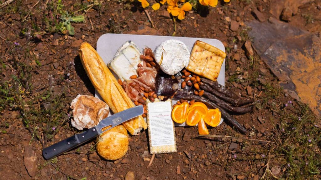 Hiking in San Francisco was our backdrop for a charcuterie lunch from local artisan ingredients!