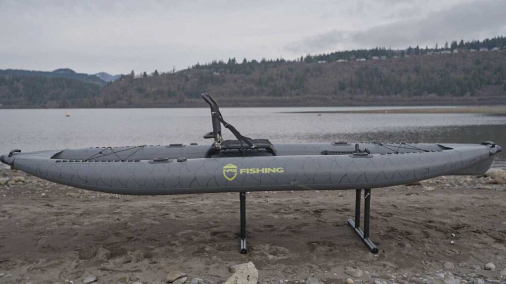 The NRS Pike Inflatable Kayak is designed for kayak fishing