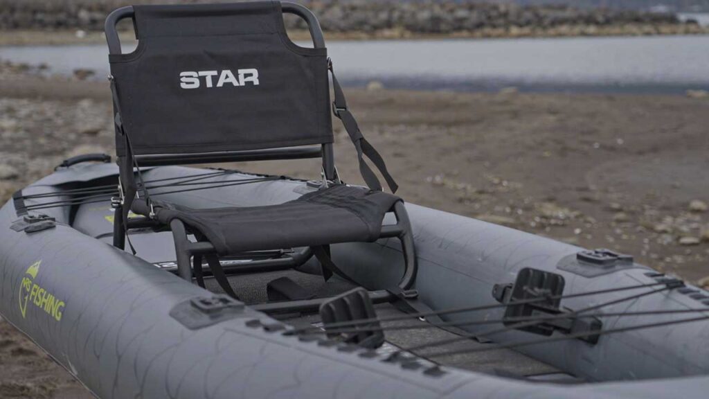 The NRS seat is very stable, comfortable and allows you to paddle better.