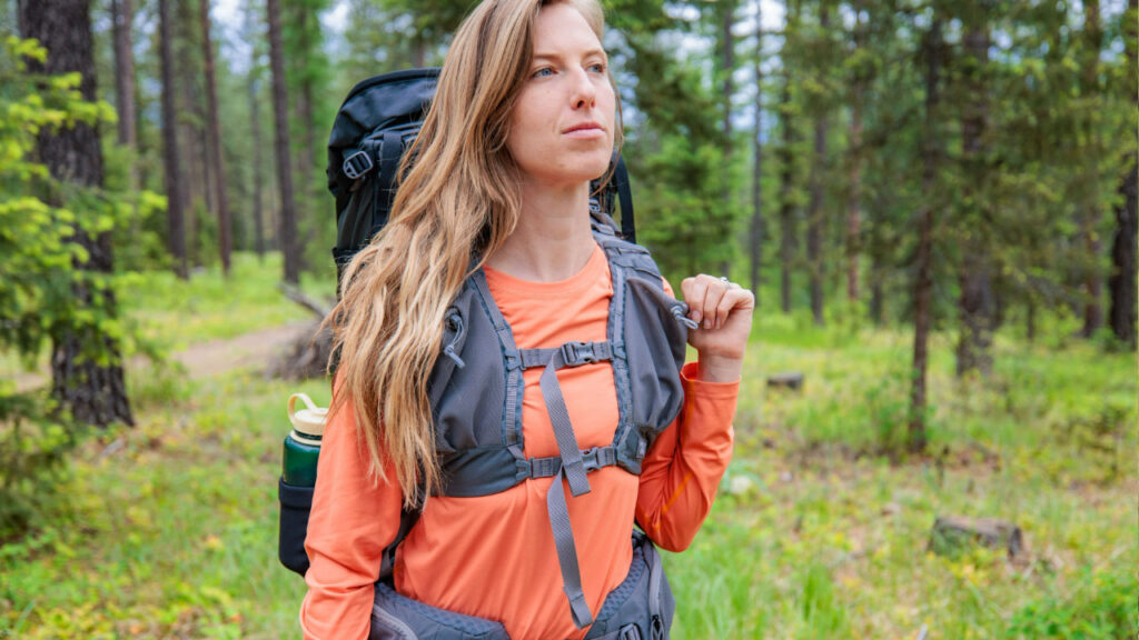 The Bridger 65 has the awesome running-style vest.