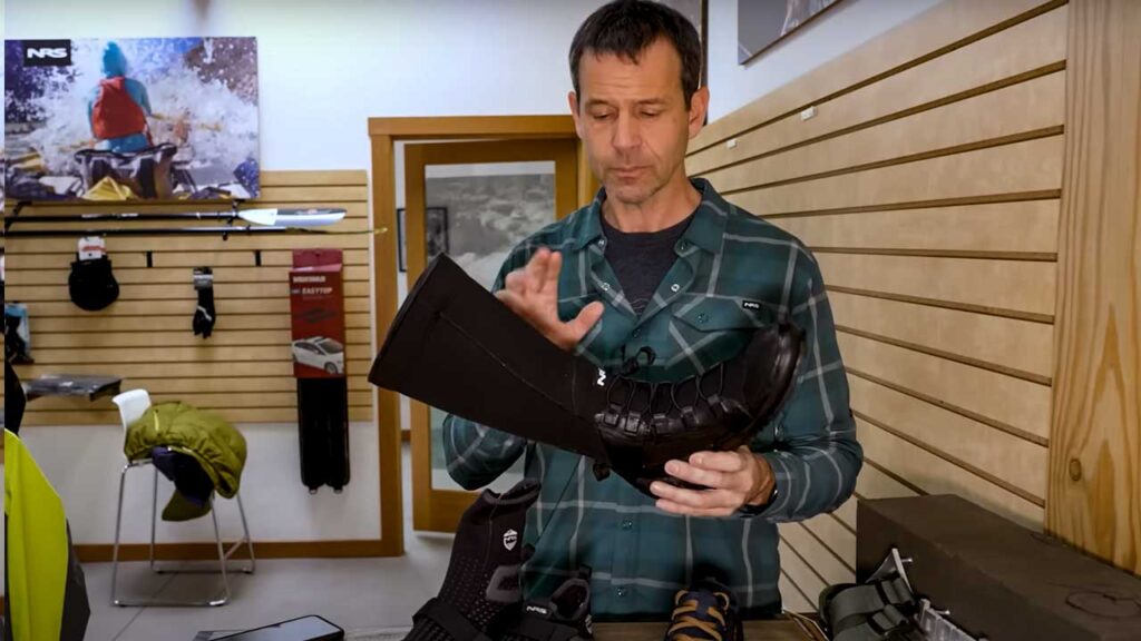 The NRS Boundry Boot is my go to in cold conditions, making it the Best Footwear for Kayaking