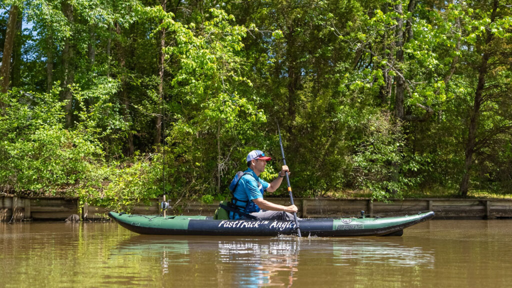 I enjoyed my adventure fishing in this kayak.
