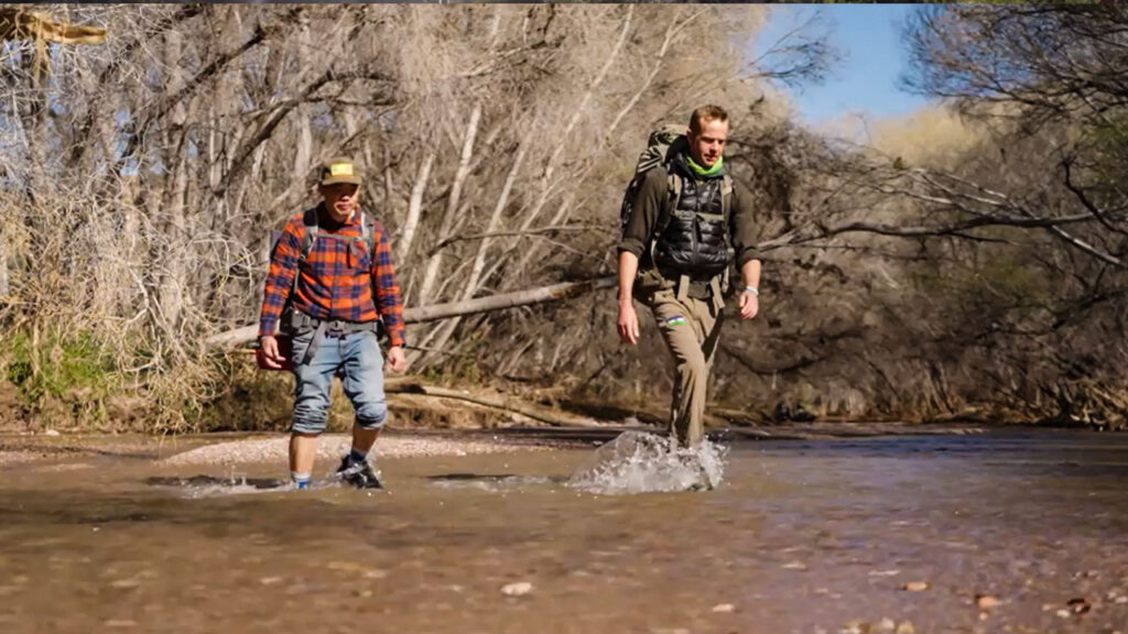 Arizona winter camping can come with cold river crossings