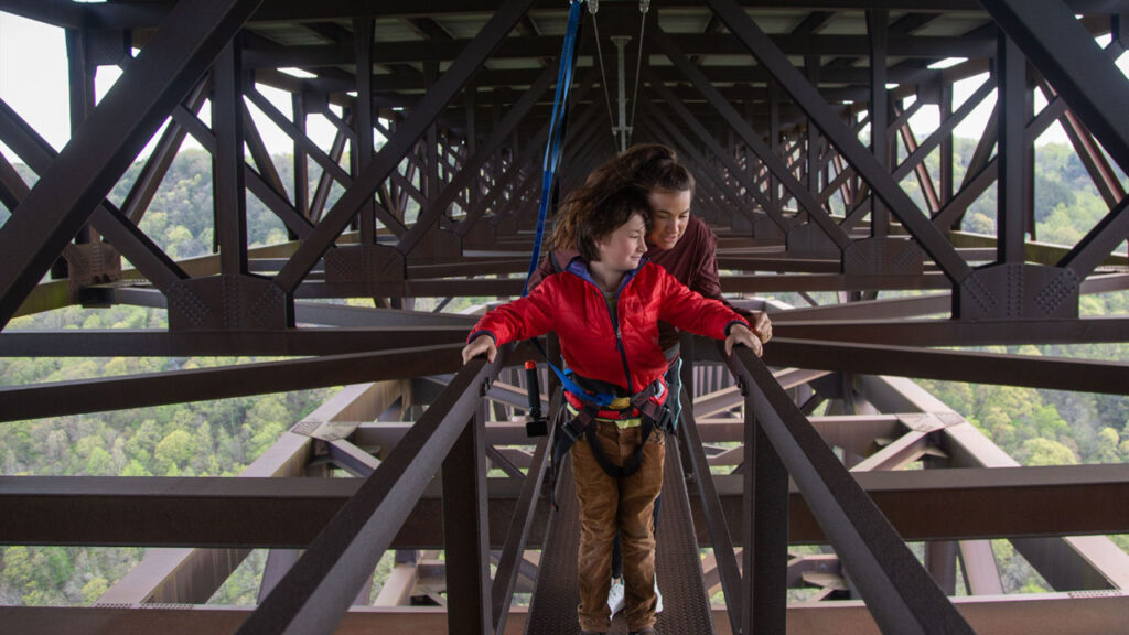 The highlight of the New River Gorge was the bridge walk.