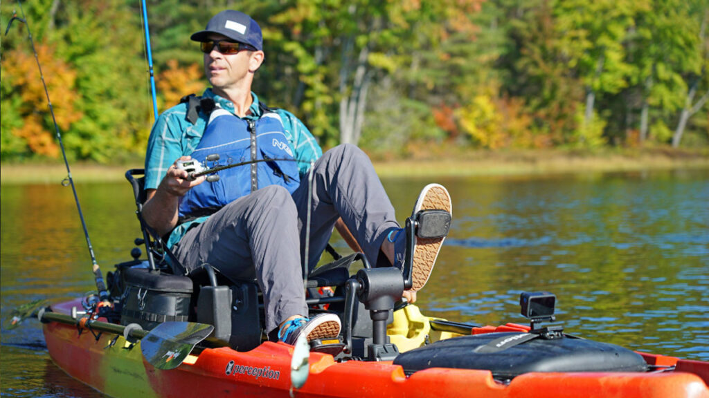 Having hands free movement can mean more casts, more photos taken and quick snacks as you cross the water.