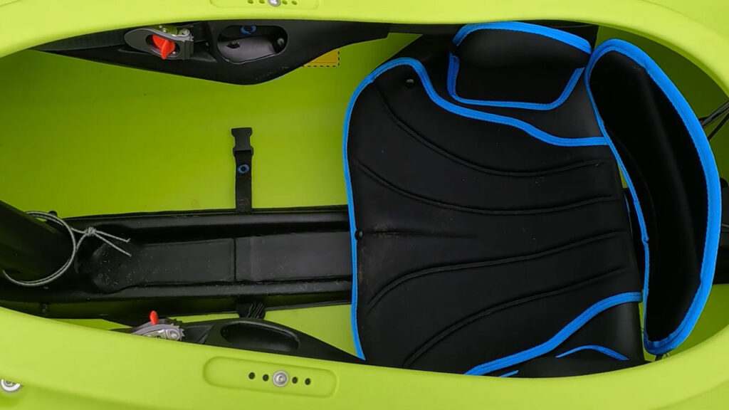 The seat and outfitting are great on all Pyranha kayaks!