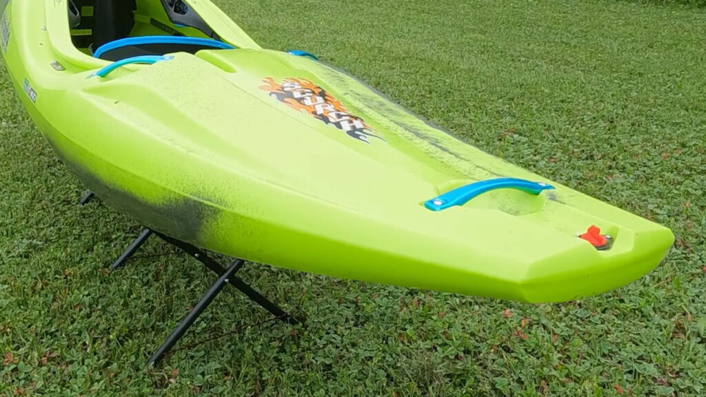 Lots of rocker makes this kayak perform well as a river running creeker.