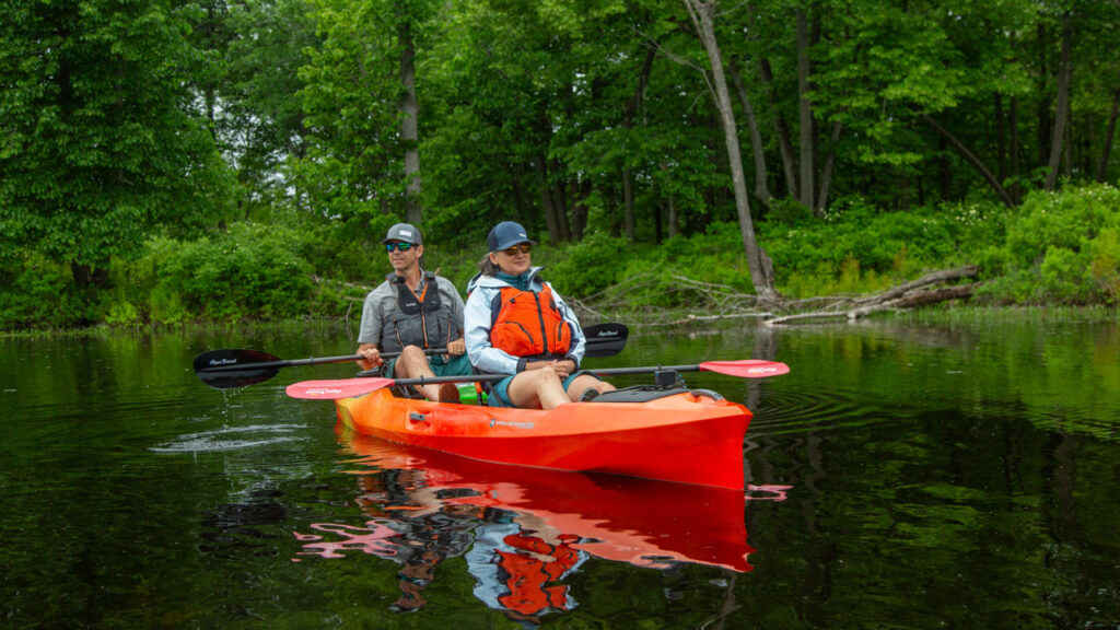 First of the tips for tandem kayaking is keeping your partner happy!