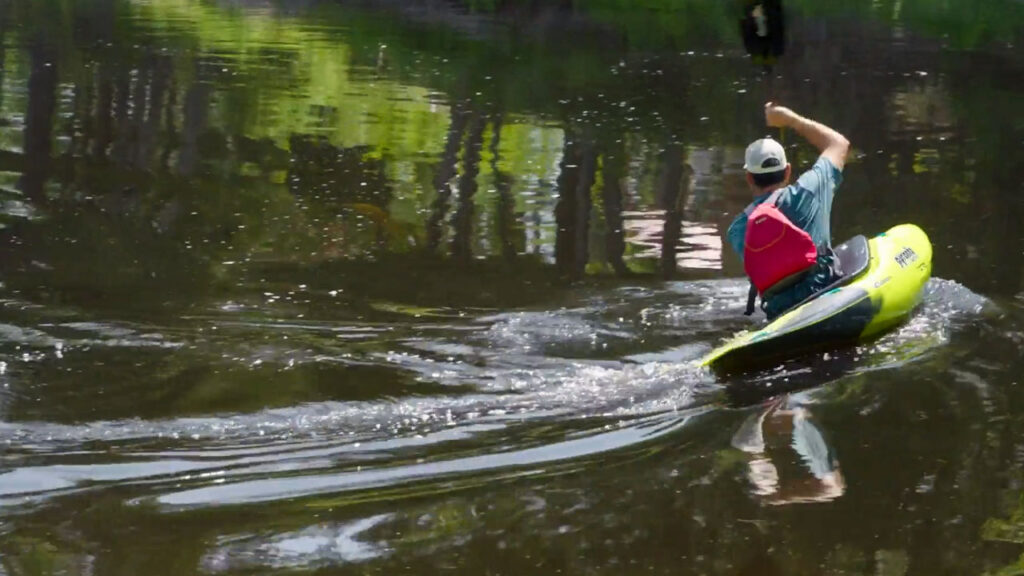 Tips for whitewater kayakers start with the simple carving drill.