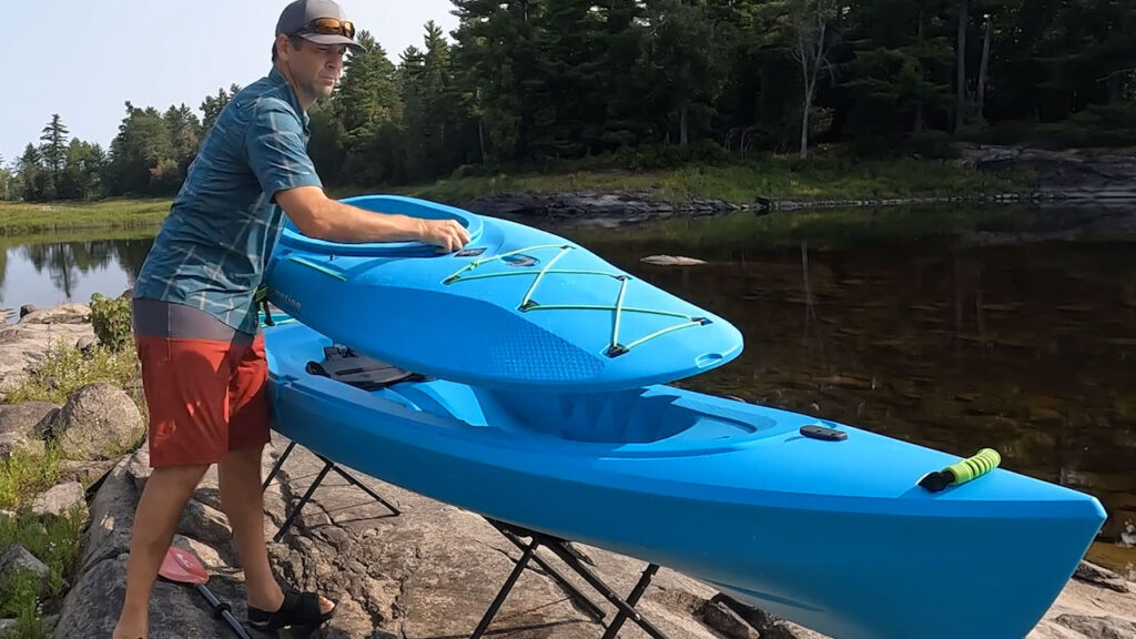 The Cabrio is both a sit ON top and sit IN side kayak.