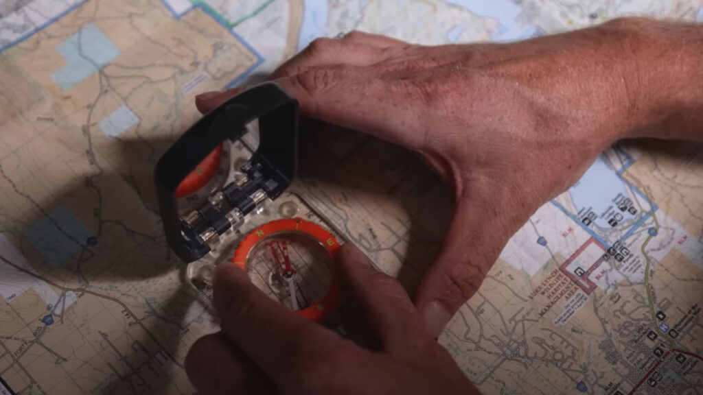 Placing your compass on the diagram and adjusting to accommodate declination is important, especially if you are going over long distances.