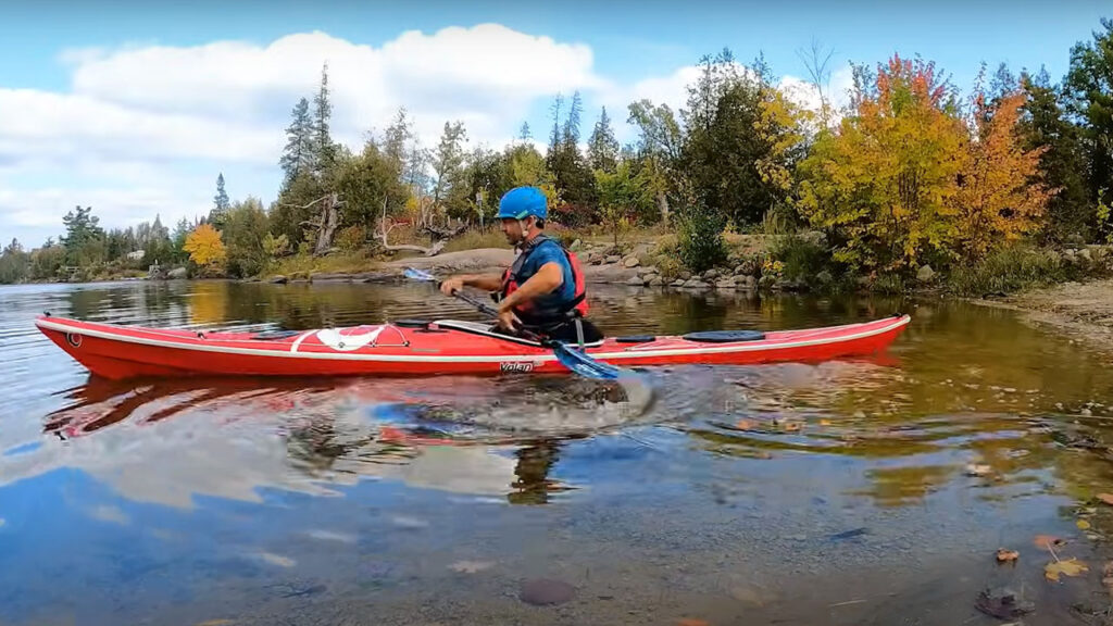 Putting in on the Ottawa with a the P&H Volan sea kayak was kinda different!